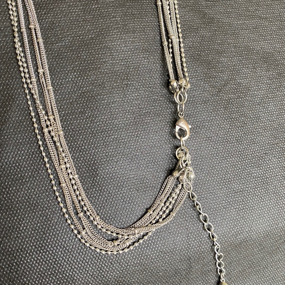 Multi Strand Multi Length Necklace - Picture 3 of 3